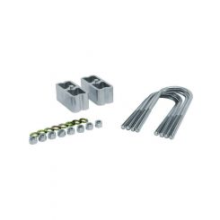 Bell Tech Leaf Spring Block Kit 2 in Lowering Hardware / U-Bolts Aluminu