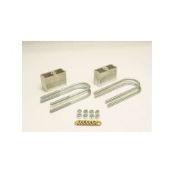 Bell Tech Leaf Spring Block Kit 3 in Lowering Hardware / U-Bolts Aluminu