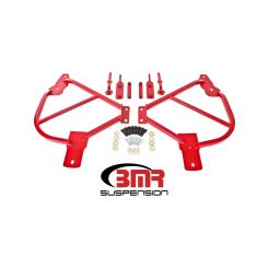 Bmr Suspension Subframe Connectors Bolt-On Steel Red Powder Coat Chev