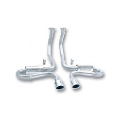 Borla Exhaust System S-Type Cat-Back 2-1/2 in Tailpipe Oval Tips Stain