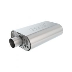 Borla Muffler CrateMuffler 3 in Offset Inlet 3 in Center Outlet 14 in
