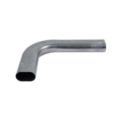Boyce Exhaust Bend 90 Degree Oval 3 in Diameter Short Radius Steel Na