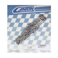 Canton Oil Pan Stud - Hex Nuts - Stainless - Natural - Ford V8 - Kit