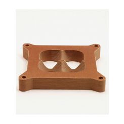 Canton Carburetor Spacer 1 in Thick 4 Hole Square Bore Phenolic Natural
