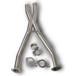 Corsa Performance Exhaust X-Pipe 2-1/2 in Diameter Stainless Natural GM