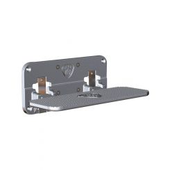 Carr Hitch Step MEGA STEP Flat Mount Fold-Away Aluminum Natural