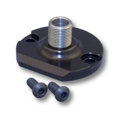 CVR Oil Filter Adapter Bypass Eliminator Billet Aluminum Black Anodize
