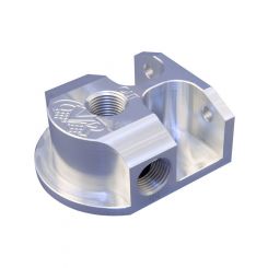 CVR Remote Oil Filter Mount 13/16-16 in Thread 1/2 in NPT Inlet 1/2 in
