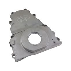 CVR Timing Cover - 2 Piece - Aluminum - Natural - GM LS-Series - Kit