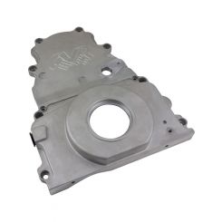 CVR Timing Cover 2 Piece Cam Sensor Aluminum Natural GM LS-Series Kit