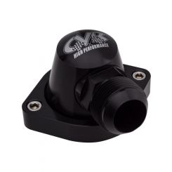 CVR Water Neck 90 Degree 16 AN Male Swivel O-Ring Aluminum Black Anod