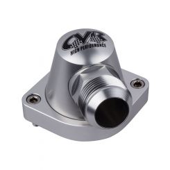 CVR Water Neck 90 Degree 16 AN Male Swivel O-Ring Aluminum Clear Anod