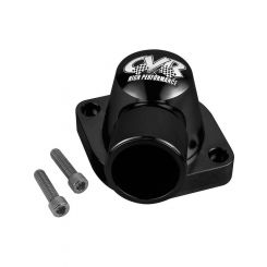 CVR Water Neck 90 Degree 1-1/2 in ID Hose Swivel O-Ring Aluminum Black