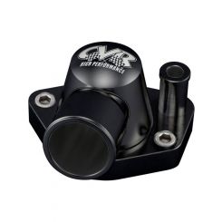 CVR Water Neck 90 Degree 1-1/2 in ID Hose Swivel O-Ring Aluminum Black