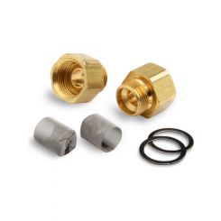 Demon Carburetion Carburetor Inlet Fitting Straight 9/16-24 in Male to