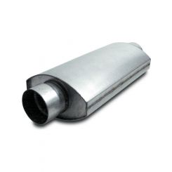 Dynatech Muffler Split Flow 3 in Center Inlet 3 in Center Outlet 7..