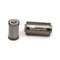 Deatschwerks Fuel Filter In-Line 100 Micron Stainless Element 8