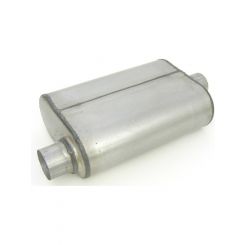 Dynomax Muffler Thrush Welded 3 in Offset Inlet 3 in Center Outlet 13 x