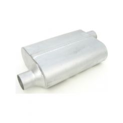 Dynomax Muffler Thrush Welded 2-1/4 in Offset Inlet 2-1/4 in Offset Out