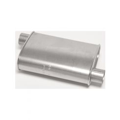 Dynomax Muffler Thrush Turbo 2-1/2 in Offset Inlet 2-1/2 in Offset Outl