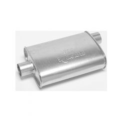Dynomax Muffler Super Turbo 2 in Offset Inlet 2 in Center Outlet 14 x 4