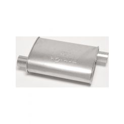 Dynomax Muffler Super Turbo 2-1/4 in Offset Inlet 2-1/4 in Offset Outle