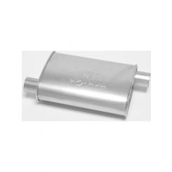 Dynomax Muffler Super Turbo 2-1/2 in Offset Inlet 2-1/2 in Offset Outle