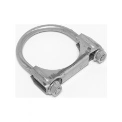 Dynomax Exhaust Clamp U-Clamp 2-1/2 in Diameter 3/8 in Bolt Stainless N