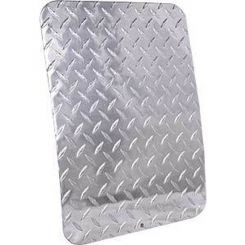 Dee Zee Mud Flap Rear 12 x 16 in Aluminum Diamond Plate Universal Pair (DZ 1800)
