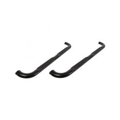 Dee Zee Step Bars UltraBlack 3 in OD Steel Black Powder Coat Crew C (DZ 372531)