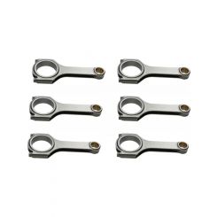 Eagle Connecting Rod H Beam 5.680 in Long Bushed 3/8 in Cap Screws