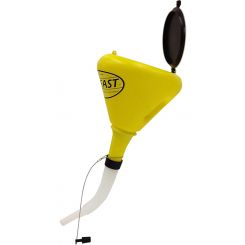 Flo-Fast Funnel Round 9 in OD Lid 40 Micron Filter Plastic Yellow