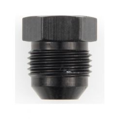 Fragola Fitting Plug 16 AN Hex Head Aluminum Black Anodize