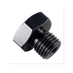 Fragola Fitting Plug 8 AN O-Ring Hex Head Aluminum Black Anodize