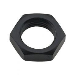 Fragola Bulkhead Fitting Nut 16 AN Aluminum Black Anodize