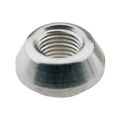 Fragola Bung 3/8 in NPT Weld-On 3/4 in Step Aluminum Natural