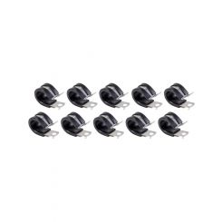 Fragola Line Clamp Adel 0.625 in ID Rubber Lining Aluminum Set of 10