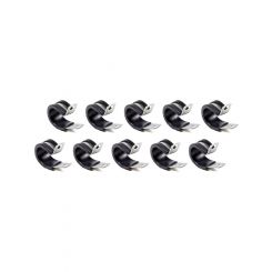 Fragola Line Clamp Adel 0.750 in ID Rubber Lining Aluminum Set of 10