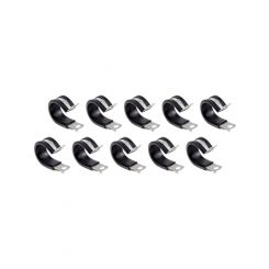 Fragola Line Clamp Adel 0.875 in ID Rubber Lining Aluminum Set of 10