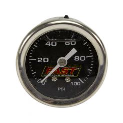Fast Electronics Fuel Pressure Gauge 0-100 psi Mechanical Analog 1-1/2