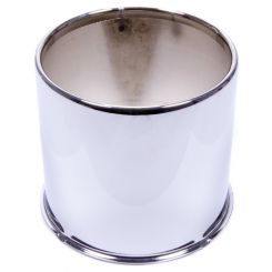 Gorilla Wheel Center Cap 4.900 in OD 4.50 in Tall Open End Steel Chrome