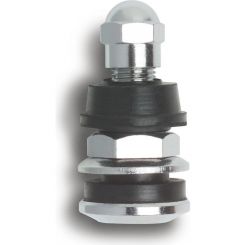 Gorilla Valve Stem - Outer-Mount - Bolt-On - Steel - Chrome - Set of 100