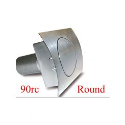 Hagan Street Rod Necessities Fuel Door 3-1/2 in Round Door 90 Degree Fil