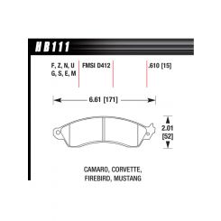 Hawk Brake Brake Pads Blue 9012 Compound Low-Intermediate Torque L