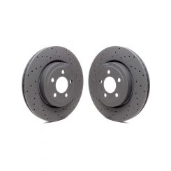 Hawk Brake Brake Rotor Talon Front Drilled / Slotted 13.58 in OD 1.16