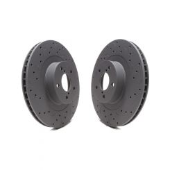 Hawk Brake Brake Rotor Talon Front Drilled / Slotted 11.570 in OD 2.2