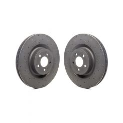 Hawk Brake Brake Rotor Talon Front Drilled / Slotted 14.960 in OD 2.5