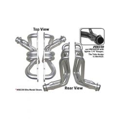 Hedman Headers Street 1-5/8 in Primary 3 in Collector Steel Black Paint