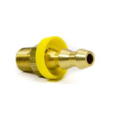 Howe Fitting Adapter Straight 1/4 in Hose Barb to 1/8 in NPT Male Brass