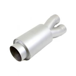 Howe Muffler Merge Dual 3-1/2 in Inlets 5 in Outlet 7 in Diameter Body